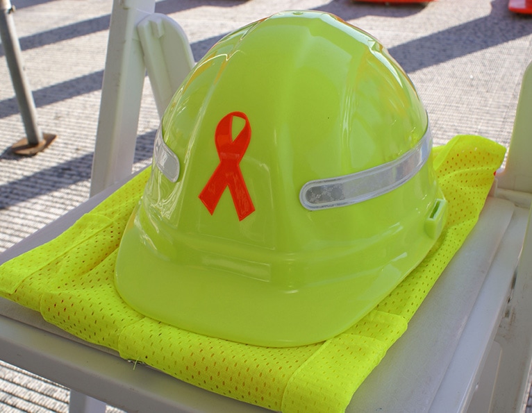 Hard hat memorial