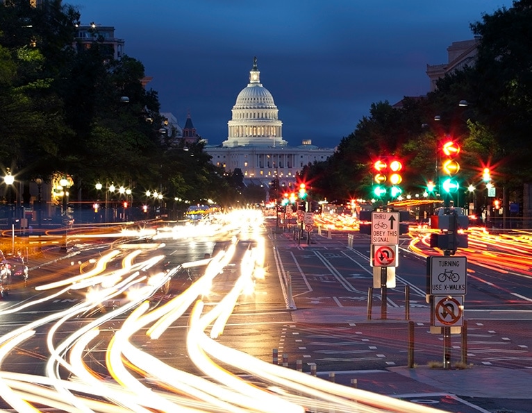 US Capitol with road