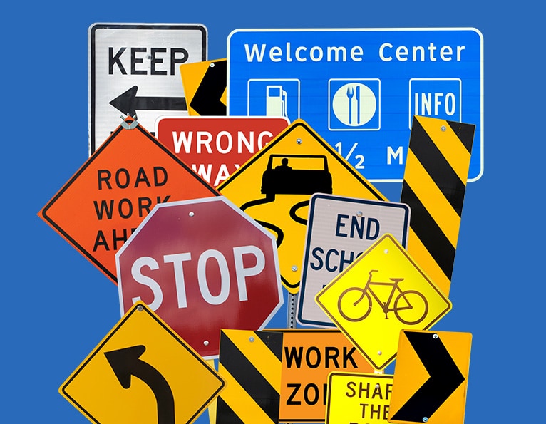 Collage of signs