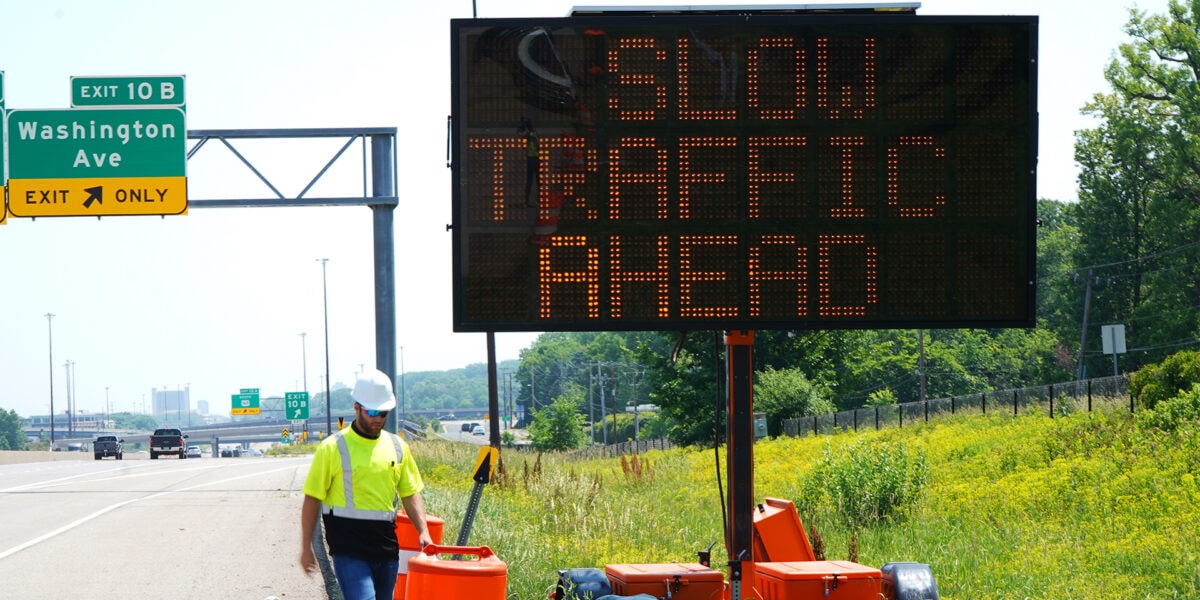 Roadside message board