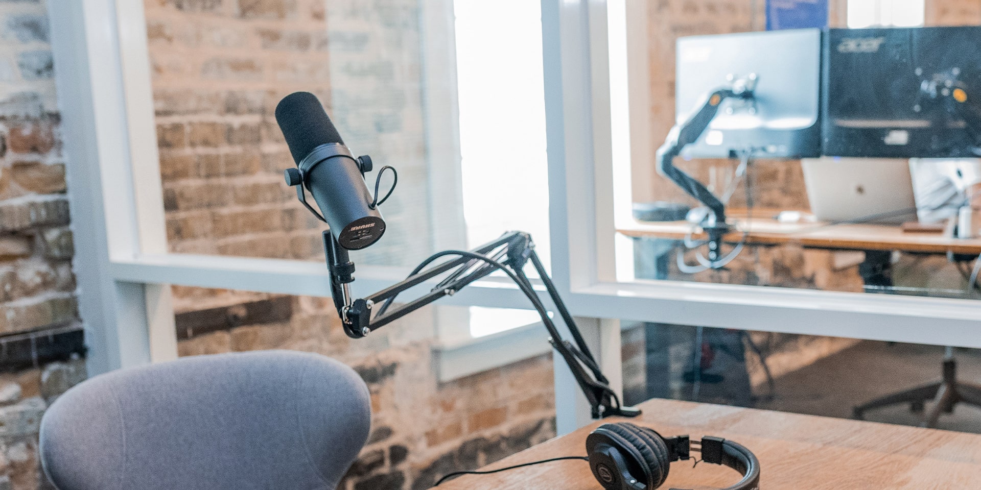 Podcast booth