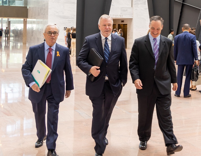 Members walking