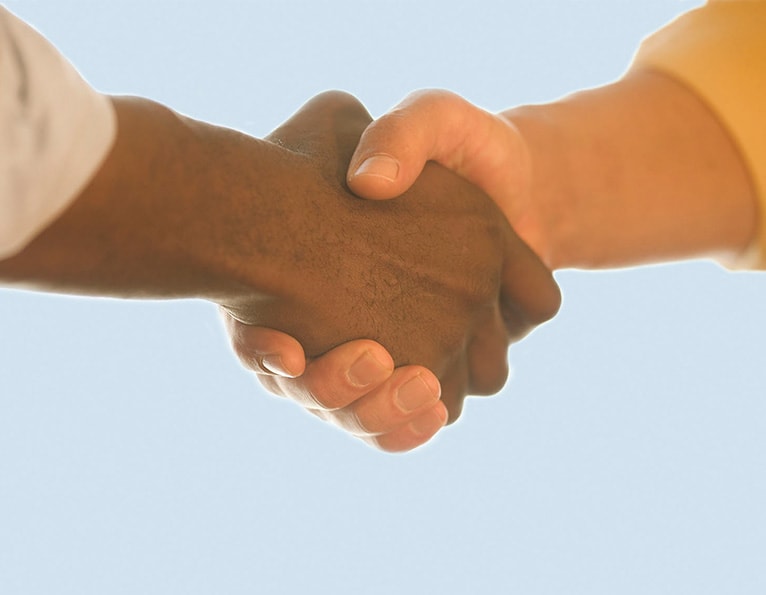 Shaking hands