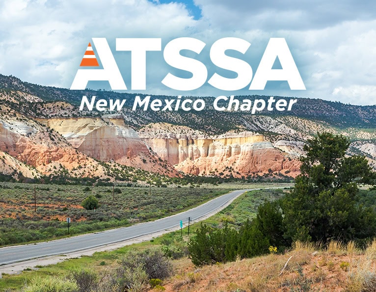 New Mexico Chapter logo on roadway