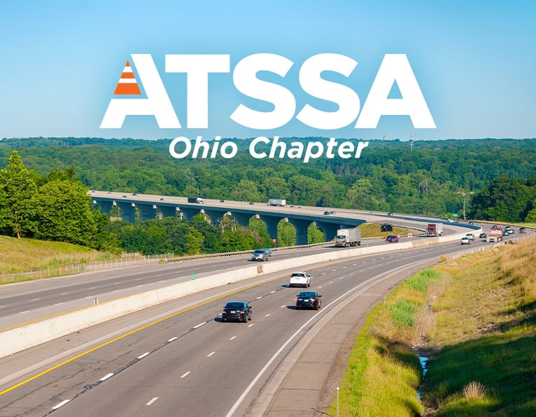 Ohio Chapter logo on roadway