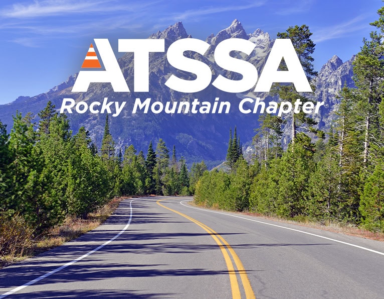 Rocky Mountain Chapter logo on roadway