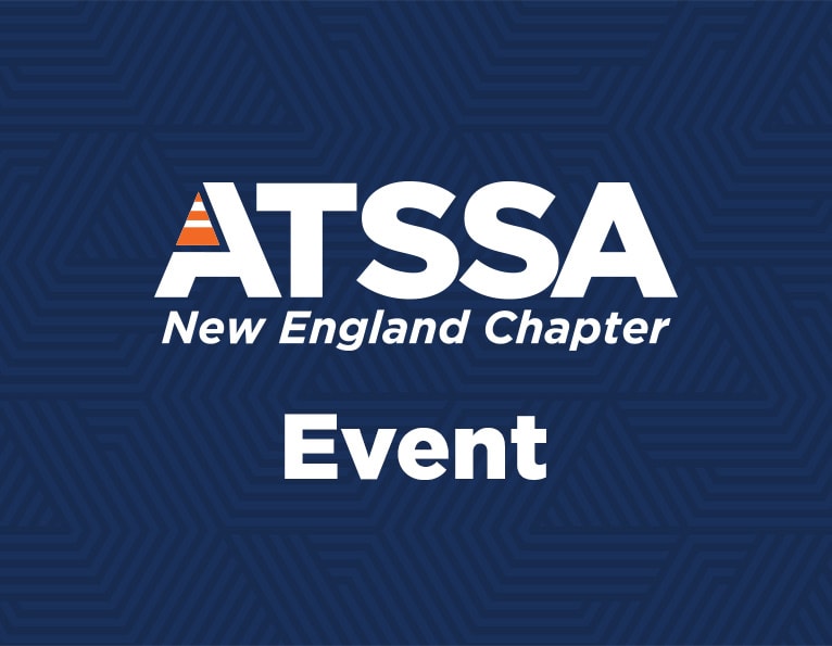 New England Chapter logo with event on navy background