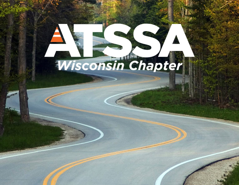 Wisconsin Chapter logo on roadway