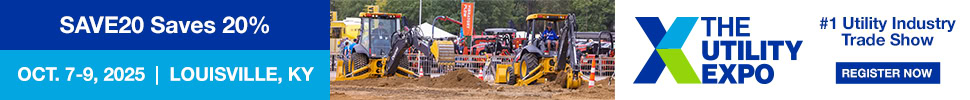 Utility Expo 2025 register now banner ad