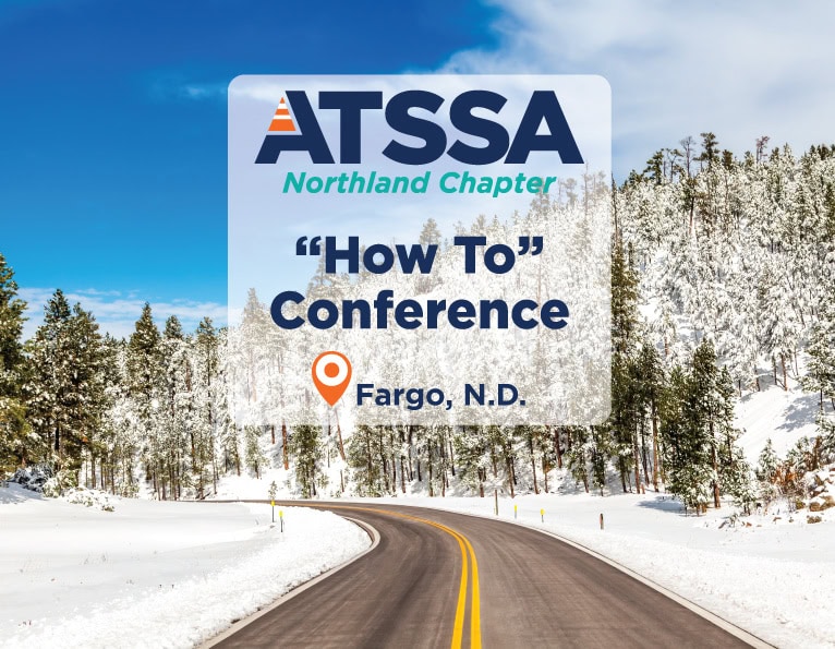 Northland ATSSA logo with How To conference text on a wintery road