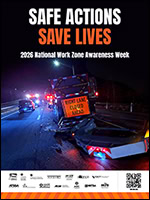 2026 NWZAW poster with theme Safe Actions Save Lives